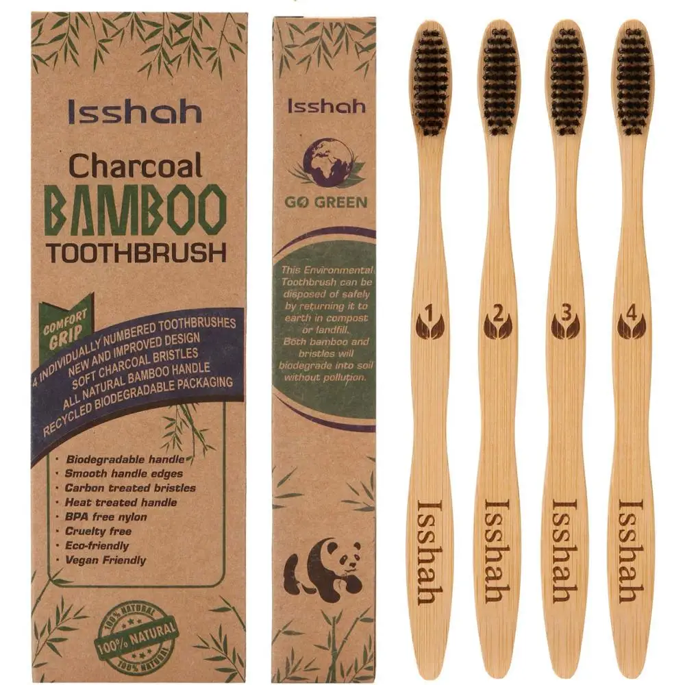 

High quality cheap eco-friendly toothbrush 100% natural material eco bamboo toothbrush, Bamboo handle + bamboo bristle