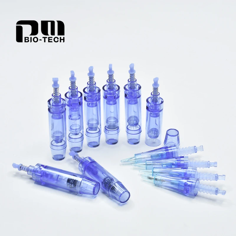 

Crystal Blue Microneedle Screw Cartridge Replacement Pen Micro Needling 12 Pin/36 Pin /42 Pin/nano Tattoo Needles for Derma 3mm