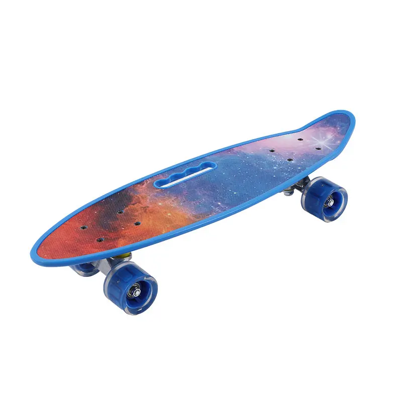 

China factory wholesale four wheels plastic beginner skateboards for girls