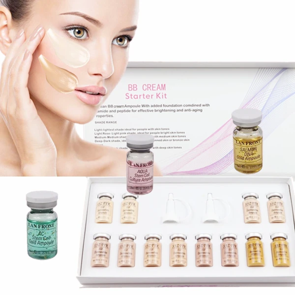 

high quality Ampoule Brightening Whitening BB foundation Glow skin care serum makeup base cream bb