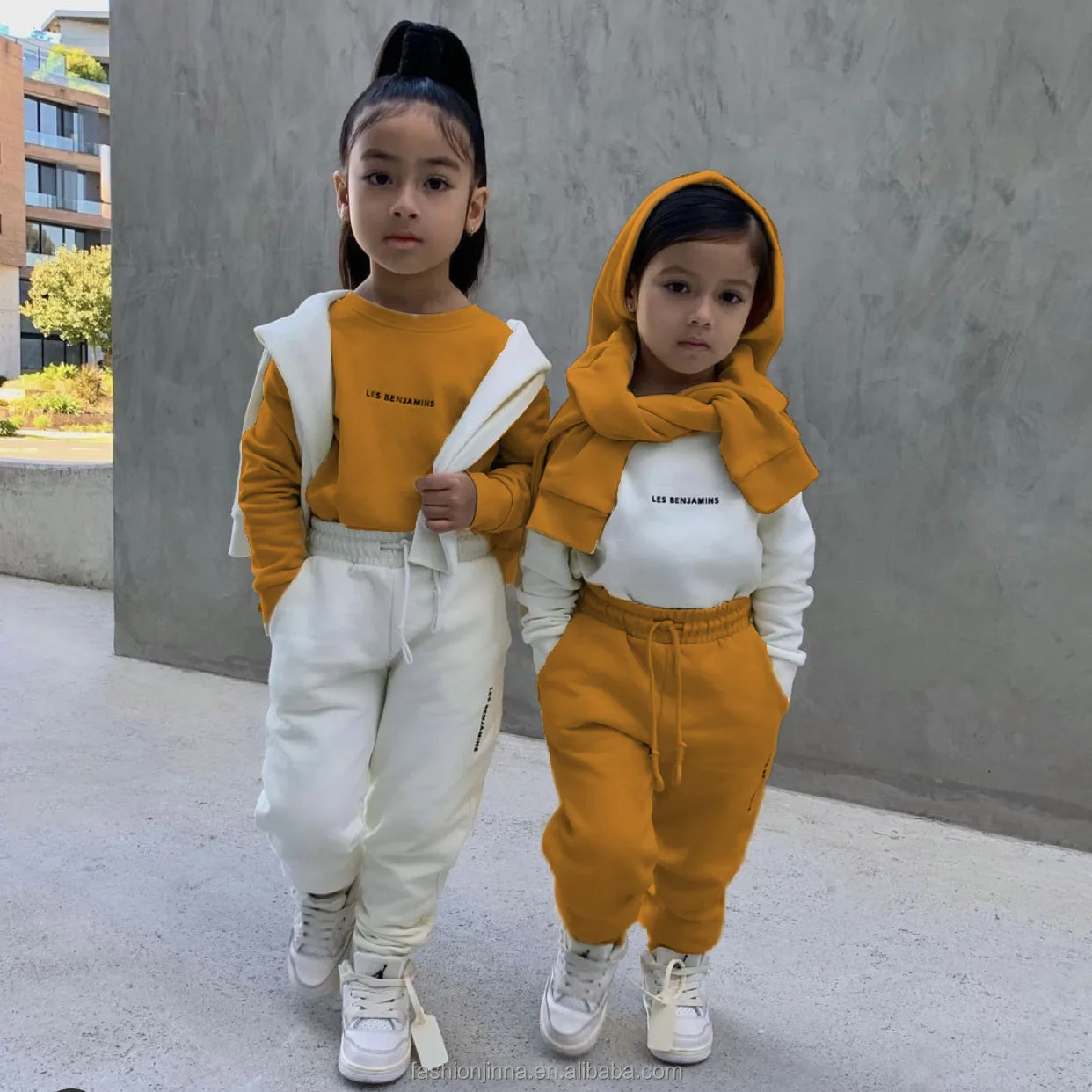 

2021 custom kids fall clothing printed long sleeve casual girls crop tops