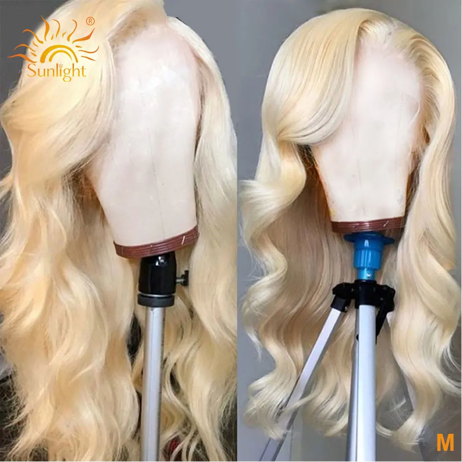 

613 Lace Front Wig 13x6 Transparent Brazilian Body Wave Wigs 150 Sunlihgt Honey Blonde Lace Front Human Hair Wig For Black Women