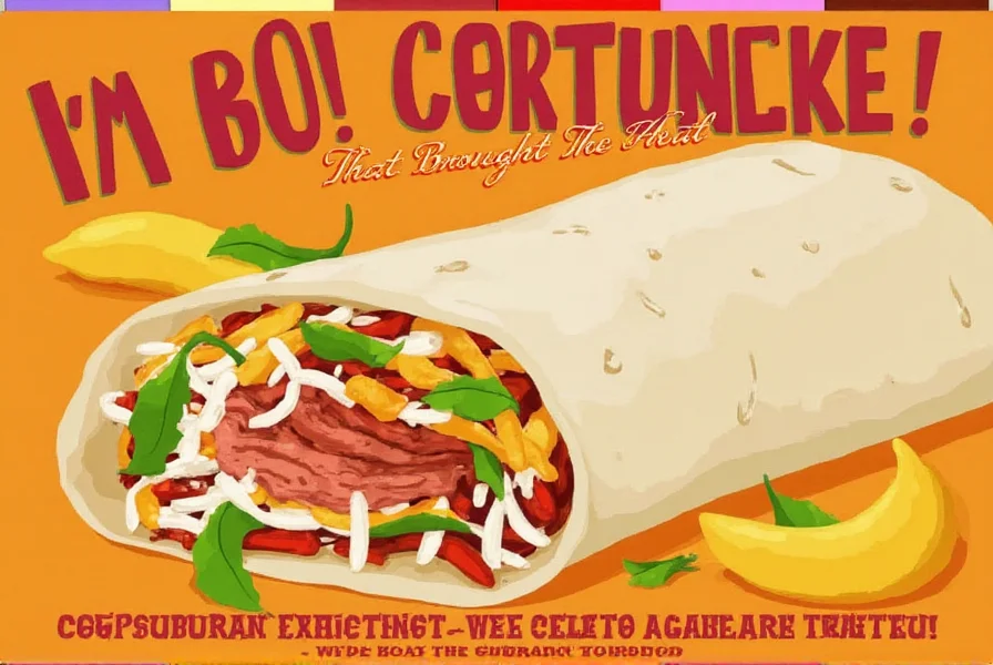 Opened Chile Colorado Burrito
