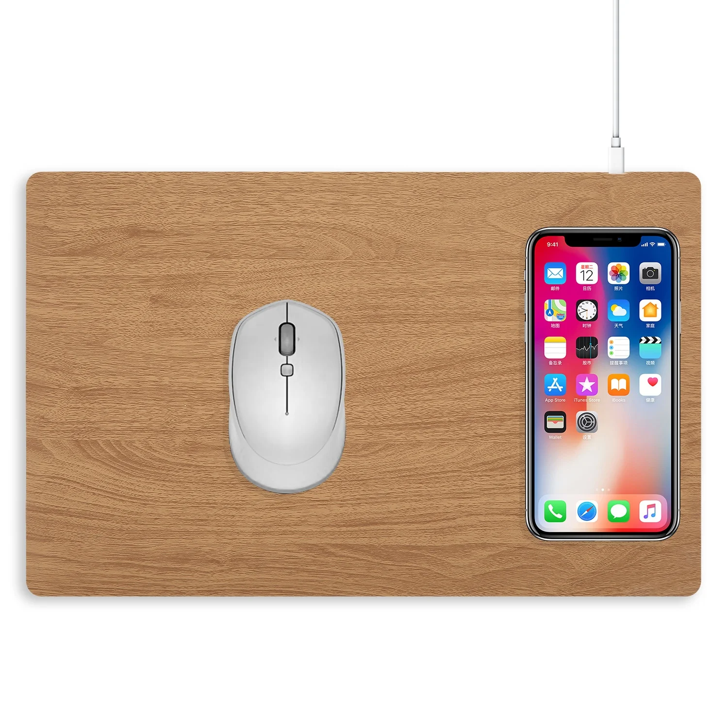 

Qi 10W Universal Mobile Phone Fast Wireless Charging Mouse Pad Mat