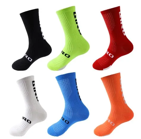 

Wholesale Green Cycling Sports Socks Pro Team Bike Racing Socks Comfortable Wear-resistant Road Running Socks, White/red/green/dark blue/black/sky blue/pink/orange