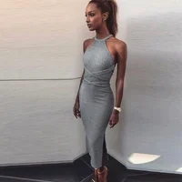 

Summer Women's New Style Backless Bandage Sleeveless Slim Long Dresses Women Party Dress Maxi China Al Por Mayor De Ropa