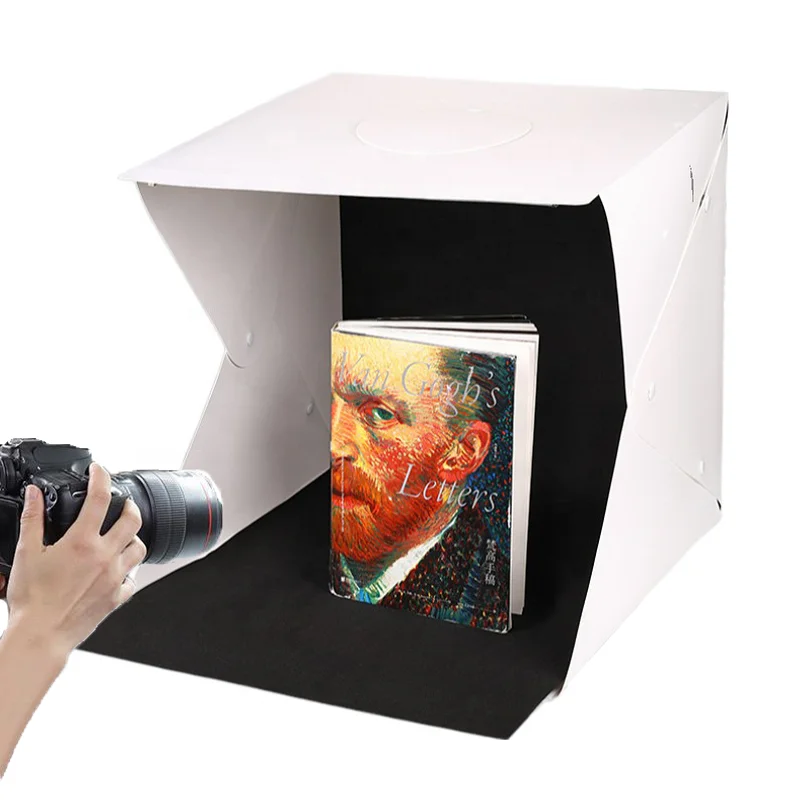 

Takenoken Photo Light Box Studio Equipment 30cm Portable Mini Photography Photo Shooting Soft box with 2 Colors Backdrops, White