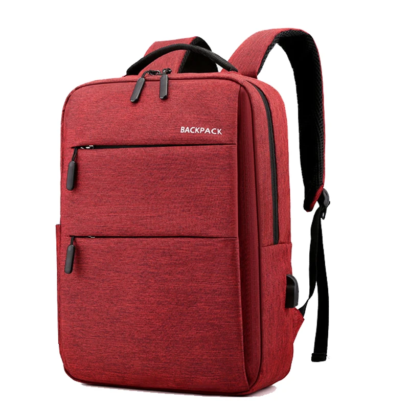 

Trending 2020 Wholesale Wearable Oxford Laptop Back Pack USB Charger Backpack Online Shipping, Black,red,navy