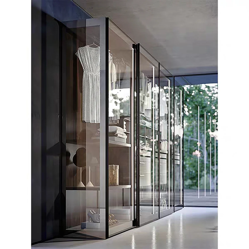 High Quality Furniture Bedroom Built In Wardrobes Design Aluminum Metal
