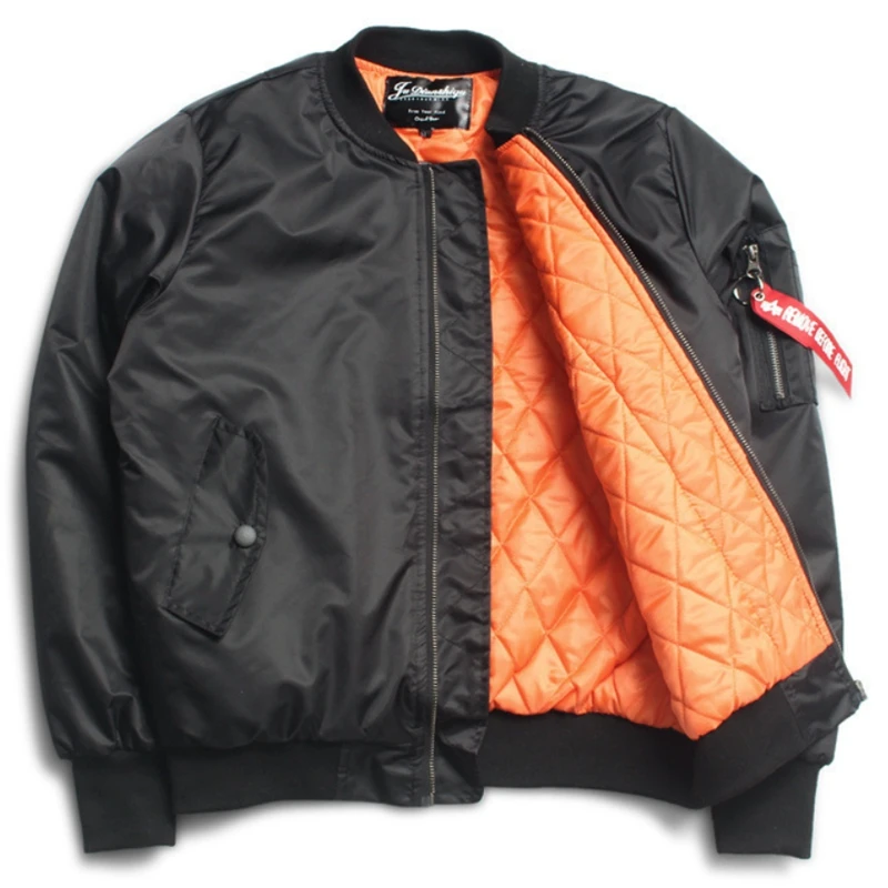 

High Quality Plus Size Casual Windproof Plain Black Male Sports Embroidered Satin Men Bomber Biker Jacket Coats, As your request