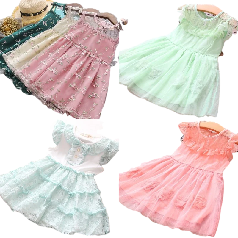 

Girls' dresses, cotton children's princess dresses, Mixed