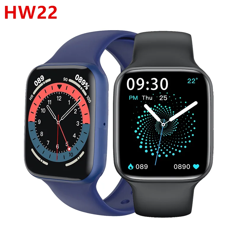 

2022 New 1.75 inch Full Screen HW22 Smart Watch Series 6 2021 Version 5 Plus Reloj Wireless Call IWO 13 Smartwatch, Black, pink, white blue red