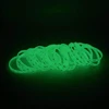 Custom Printed Dinosaur Glitter Glow In Dark Thin Silicone Wristbands Bracelet For Party