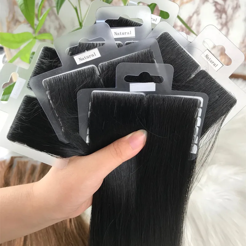 

Double drawn 12 grade Seamless Remy Tape Hair Extensions cuticle aligned virgin Brazilian Human Hair extension Skin Weft Tape In