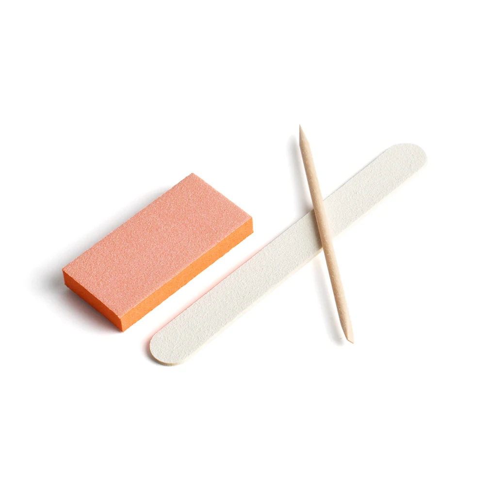 

300Sets/Case 3Pcs Nail Kit Professional Beauty Kit De Manicura Disposable Salon Manicure Set Kit, Yellow, purple