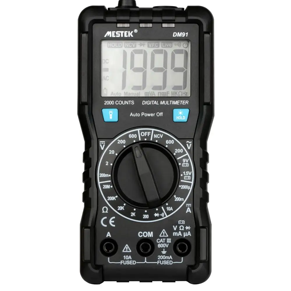 

new product ideas Mestek multimetro DM91 600V/10A Voltage Current Resistance Tester Pocket multimeter Digital Multimeter