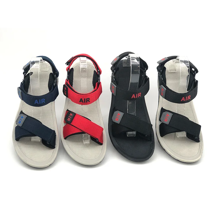 

Fast Shipping Low MOQ Web Cotton Sandals Open-Toe Unisex Men Women Sandal Shoes, Navy/black/red