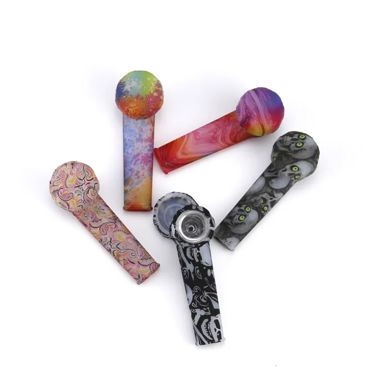 

2021 Glass Tabacco Smoking Pipe Bowl With Hand, 5 colors