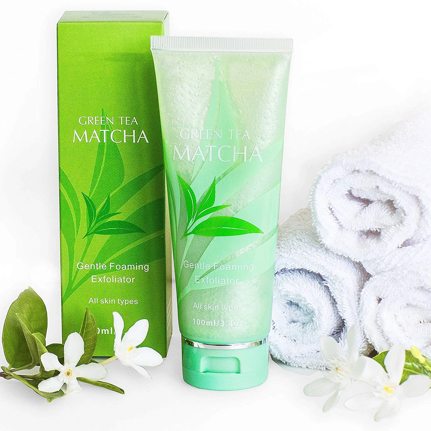 Oem Matcha Green Tea Gentle Exfoliating Cleanser Gentle Foaming