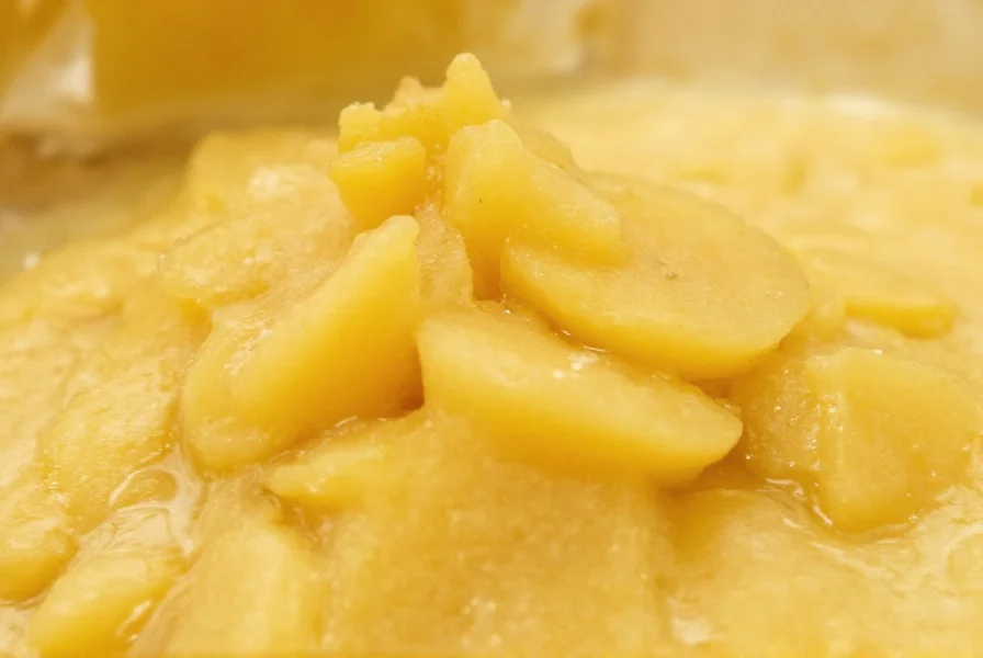 Close-up of fresh ginger root being juiced with visible juice droplets