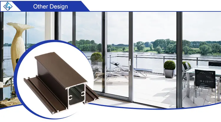 Nigeria Hot Selling Aluminum  Door Window Frames Profiles Section