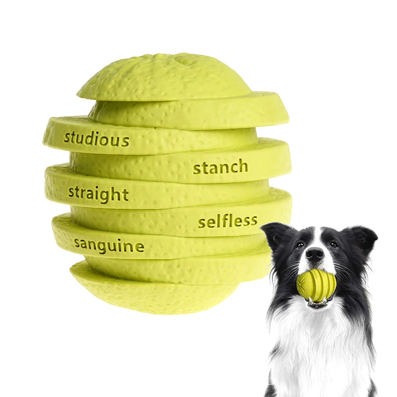 

Tough Dental Chew Pet Toys New Design 2022 Fashion Orange Flavoured Natural Rubber Durabl Dog Chew Toy