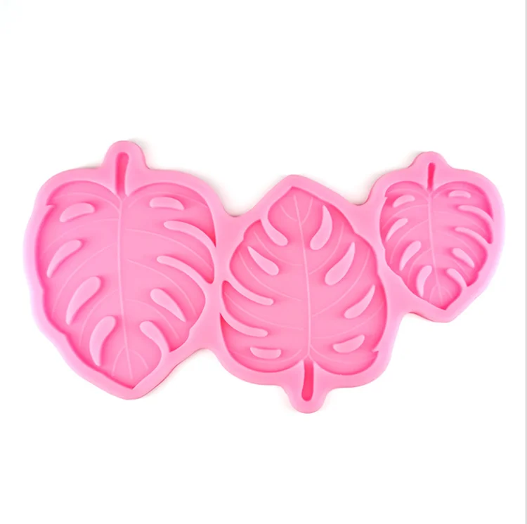 

Y2007 Turtle leaf fondant cake silicone mold chocolate baking diy mould, Random