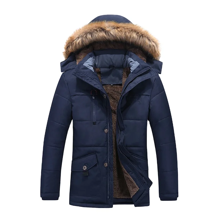 

Wholesale In Bulk Winter Outdoor Mens Casual Cotton Thickening Jacket Coats, Custom