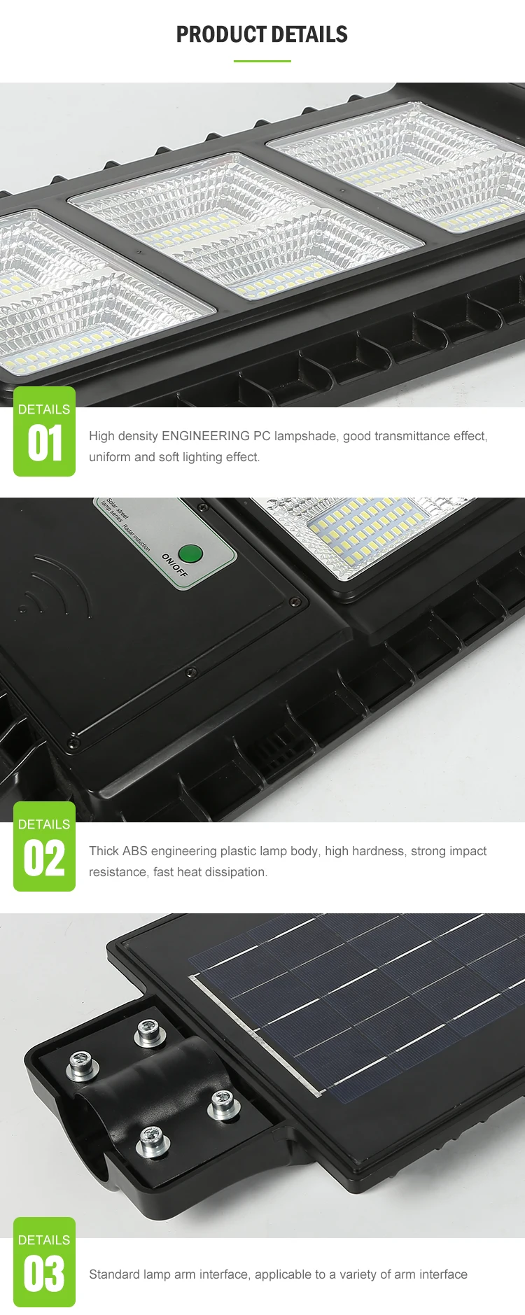 Wholesale Outdoor Ip66 Waterproof Rechargeable 30 60 90 120 Watt Plastic All In One LED Solar Street Light