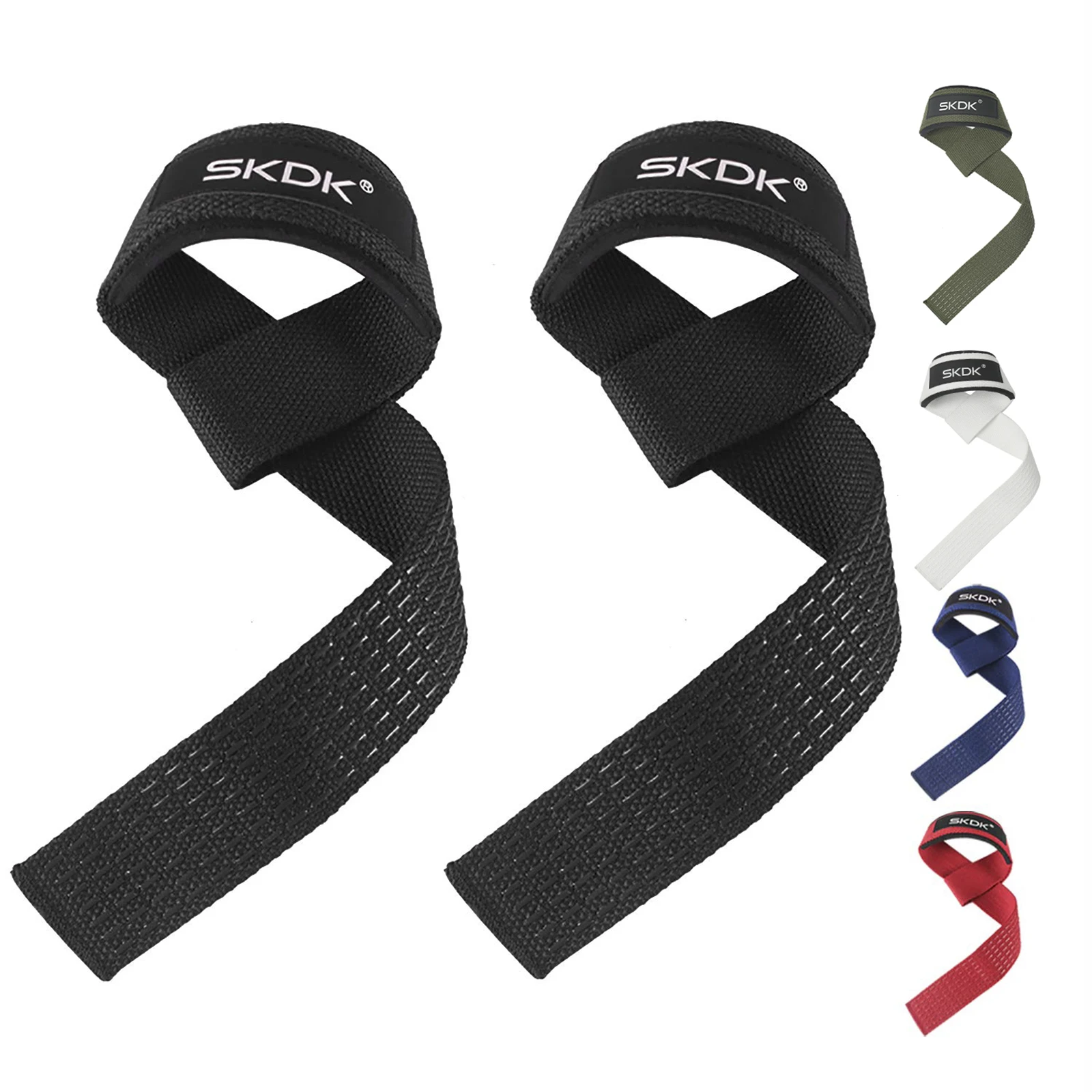 Custom Logo Adjustable Weight Lifting Wrist Straps Bodybuilding Powerlifting Strength Training Deadlifts Hand Lifting Straps