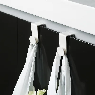 

Japanese-style Thickened Cabinet Door Hook Multi-purpose Cabinet Door Garbage Bag Hanger Kitchen Small Object Hook 2 Pack