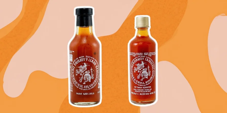Honey Garlic Sriracha Sauce on a wooden table