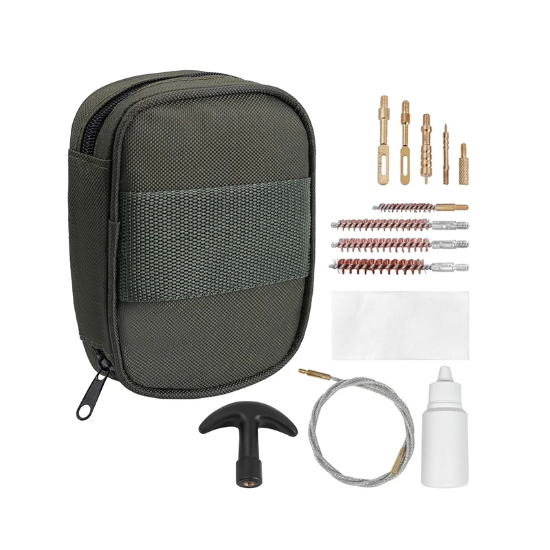 

14 Pcs / set Gun Cleaning Kit Set for Handheld Tactical Gun Cleaning Tool, Green