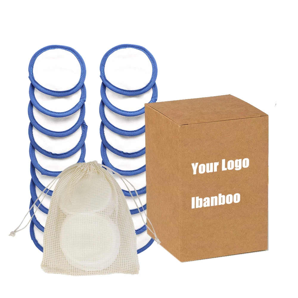 

2020 Make-Up Washable Eye Face wholesale price Reusable Bamboo Makeup Remover Pads for women, Custom color