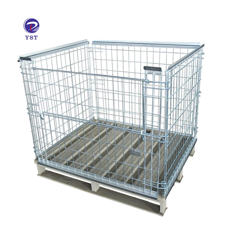 

Medium duty detachable stackable welded metal wire mesh ball storage cages