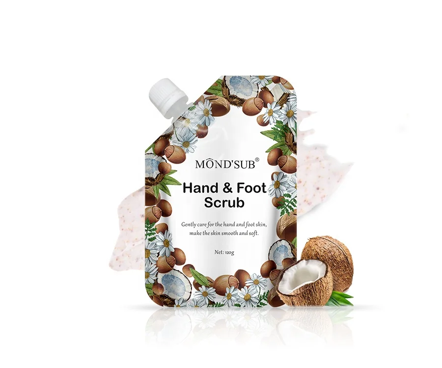 

MOND'SUB Hand and Foot Scrub Natural Coconut Oil Exfoliating Foot Scrub Nourishing Hand Scrub