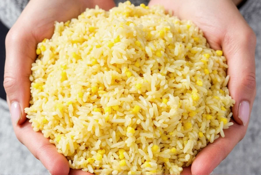 Cava Saffron Basmati Rice in a serving bowl