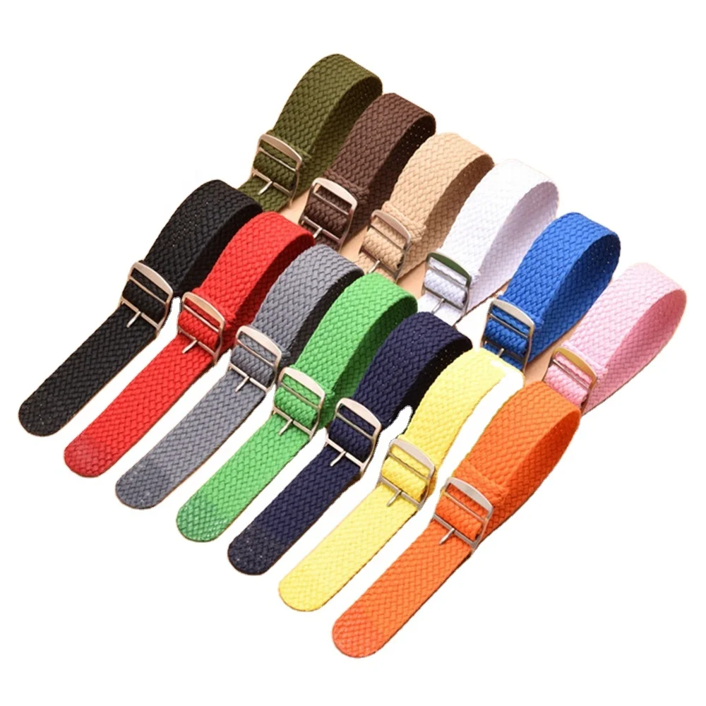 

EACHE Woven Watch Strap For Watches Wholesale Have In Stock 12mm 14mm16mm 18mm 20mm 22mm Perlon Watch Strap, As pictures