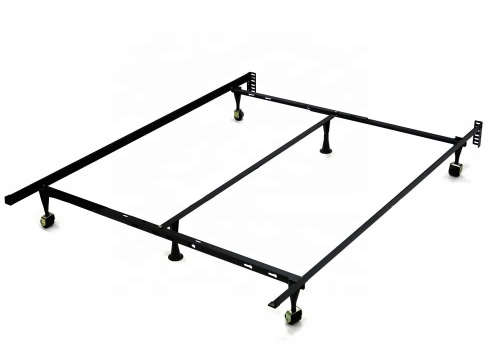 
Adjustable bed frame with 4 legs with rug rolloer or plastic glide Twin/Full size 