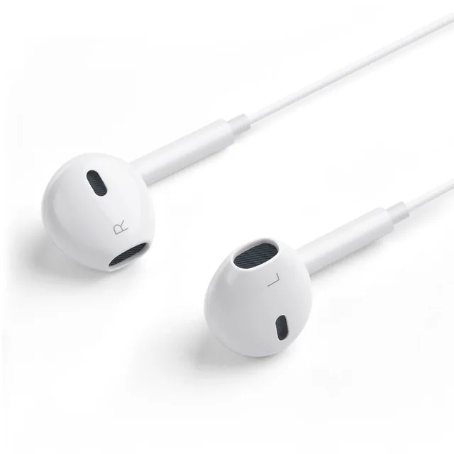 

High Quality In-ear Mobile Phone Accessories 3.5mm Speaker Music Headphone for iPhone Earphone 6/6s /6s Plus Wire Earphone, White