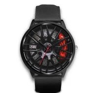 

Watches Shape like car Wheel Rim Watch men sport Wristwatch