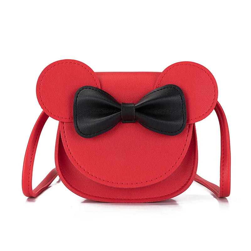 

Wholesale Cute Animal Shape PU Leather Mini Handbags Purse Cartoon Bow Kids Shoulder Bags For Girls