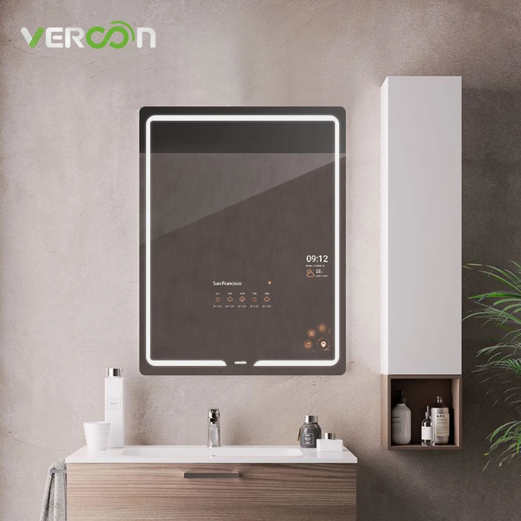 

Newest Smart Mirror with TV Hotel Bathroom Mirror with Led Lights Bathroom