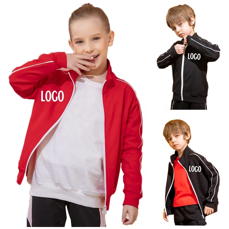 

New Fashion Custom Kids Clothes Boys Girls Jackets Children Hooded Top Toddler Coats Zipper Hoodies, As picture