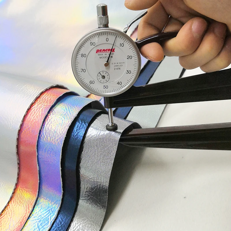 
Diy Glitter Faux Leather Manufacturer Synthetic Leatherette Laser Glitter Pu Pvc Vegan Leather For Shoes 