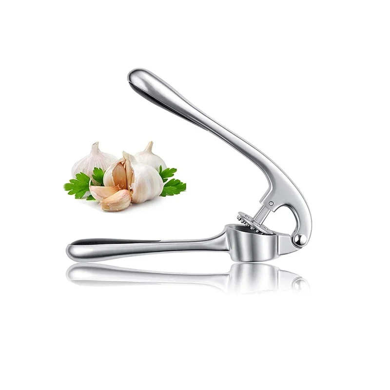 

Best Selling Kitchen Cooking Tool Multifunctional Garlic Press Stainless Steel Handle Design Kitchen Strength Tool
