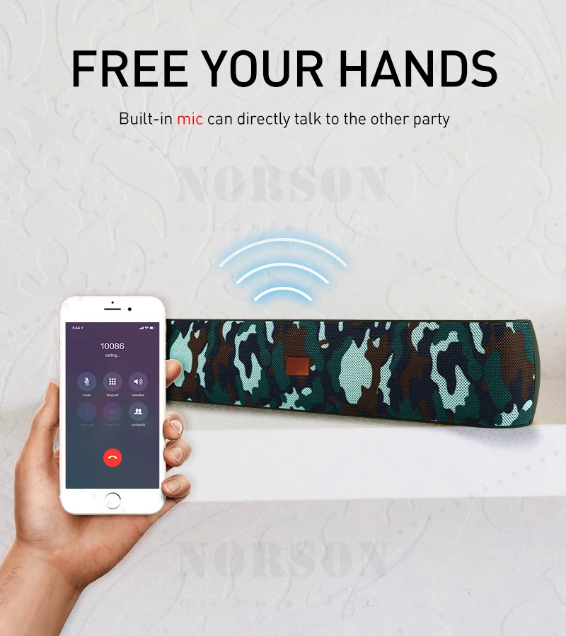 Wholesale 10W Portable LoudSpeaker Home Theatre System multimedia Wireless Sound Bar Blue tooth Speaker - ANKUX.COM