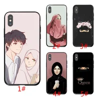 

Woman In Hijab Face Muslim Islamic Gril Eyes Woman Scarf High Quality Silicone Cover for iPhone 11 Pro Max