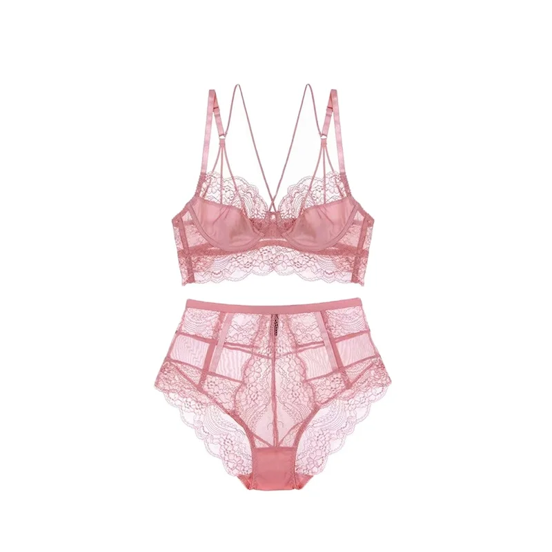 

3/4 cup teenage gril lingerie bra and high waist panty sets, Pink,gray,black