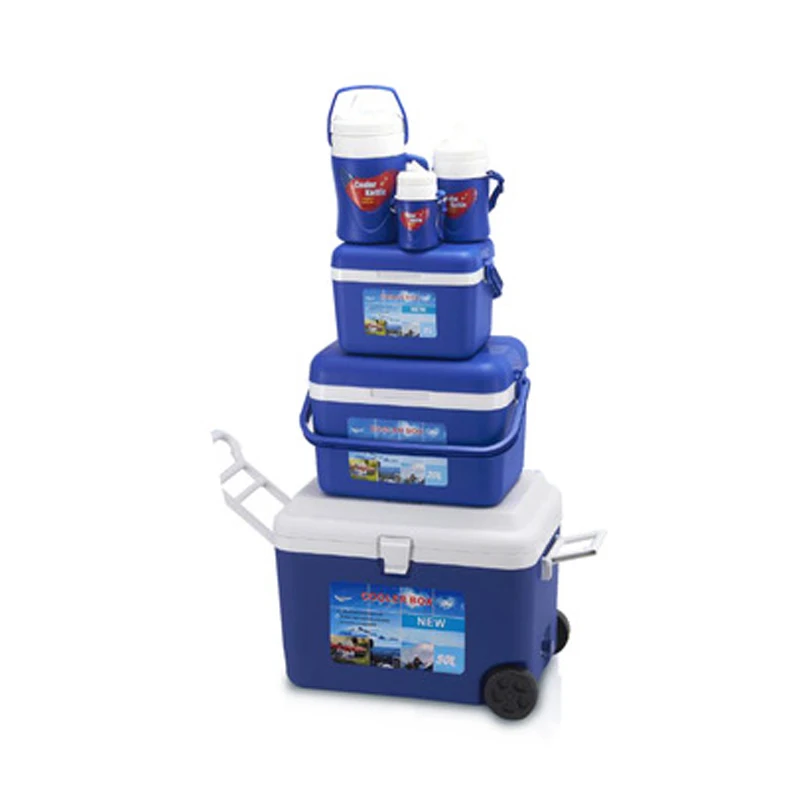 

0.4L+1.0L+2.2L+7.2L+20L+50L Insulated 6 size Outdoor Living Cooler Box, Blue+white